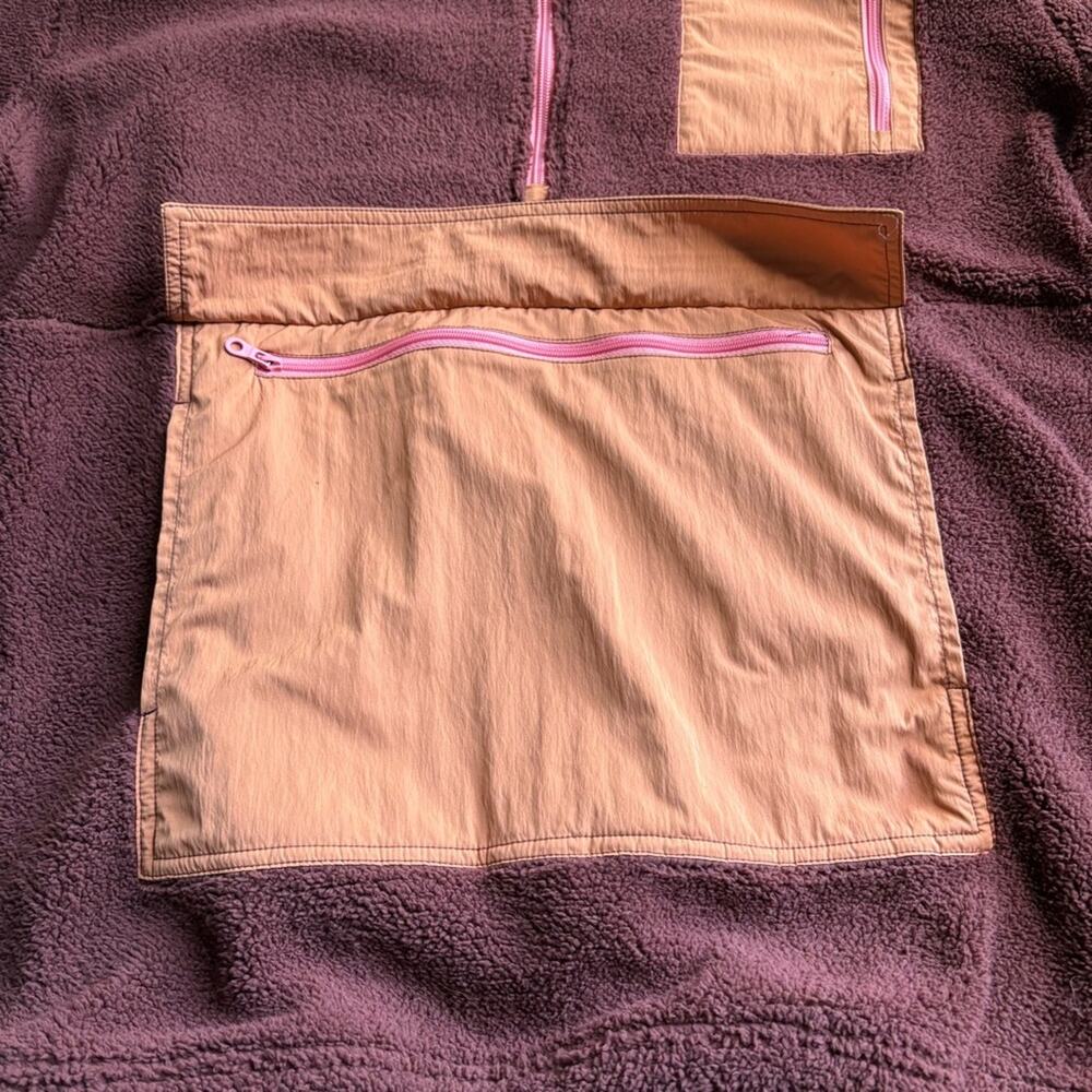 Aerie Brown and Tan Teddy Jacket with Cozy Fleece - Picture 7 of 10